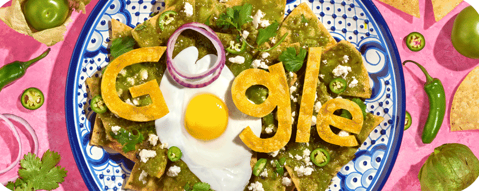 celebrating chilaquiles Google Doodle